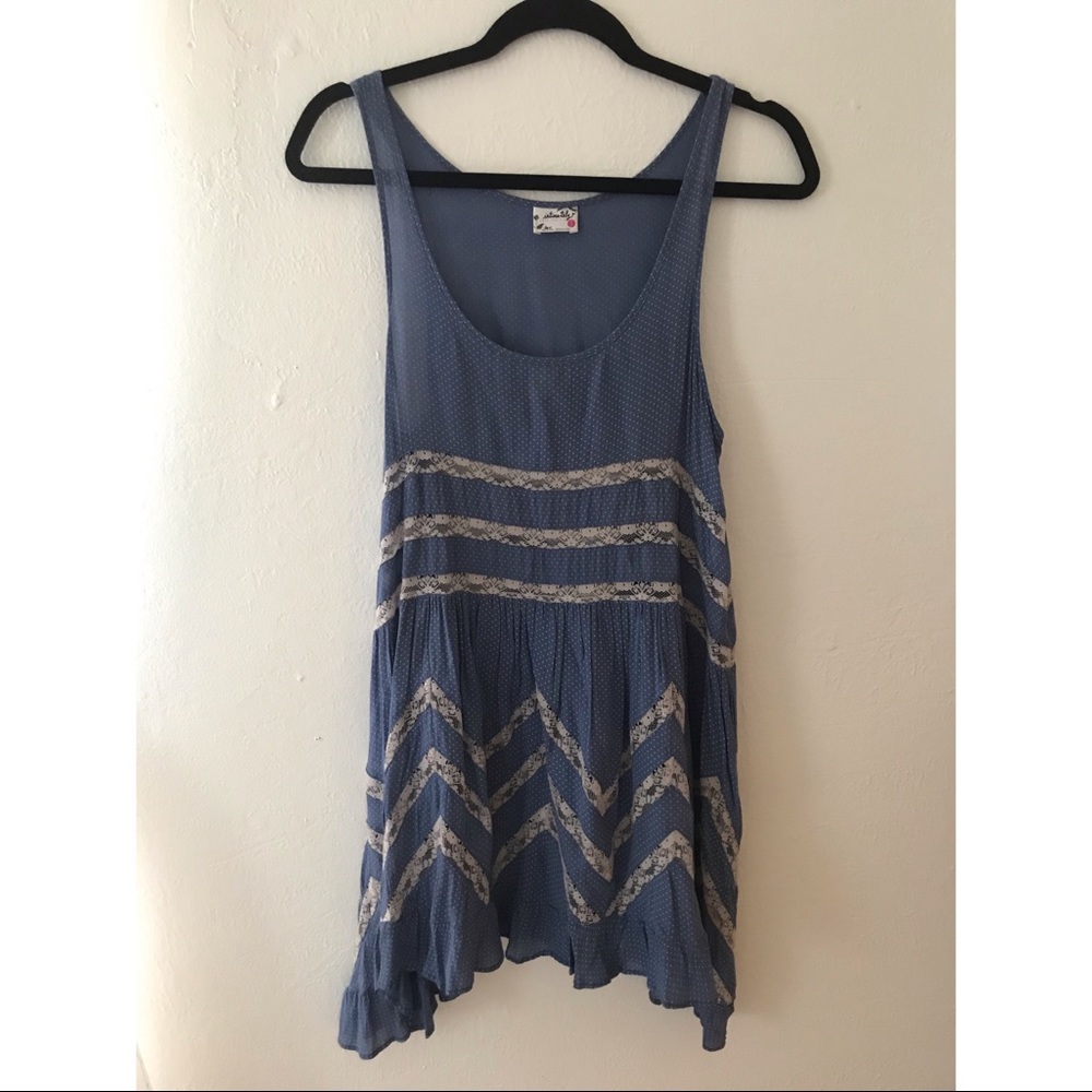 Free People blue tunic